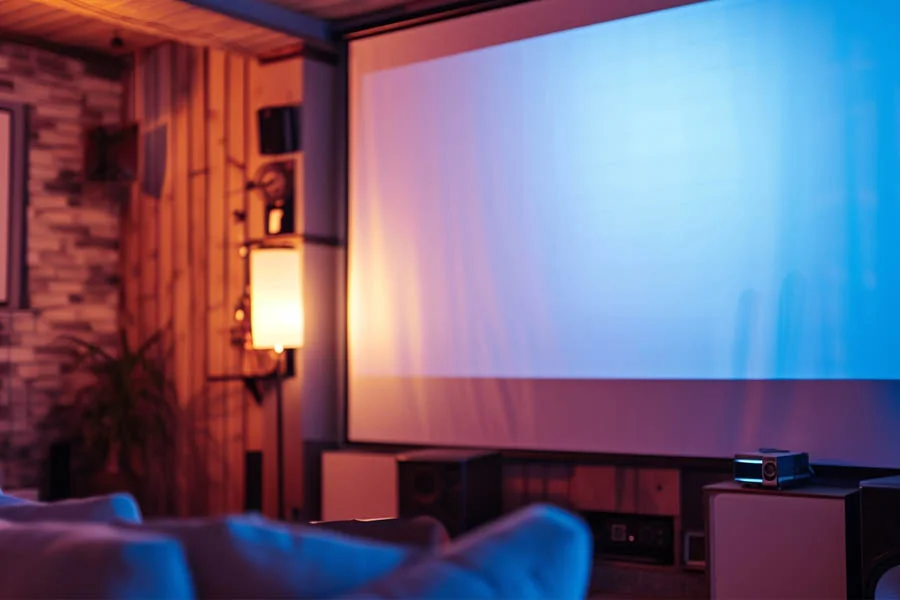 projector for movies on wall