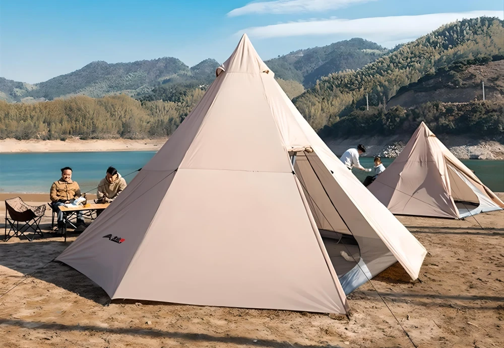 teepee tent with stove hole