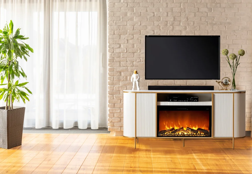 electric heater that looks like a fireplace